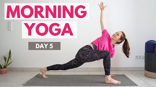 10 min MORNING YOGA TO WAKE UP  30 Day Morning Yoga Challenge  DAY 5 [upl. by Farand]