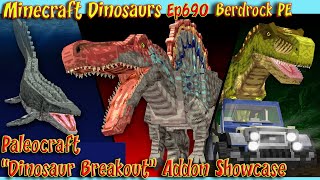 Paleocraft Dinosaur Breakout Addon Dinosaur Showcase Bedrock PE Dinosaur Minecraft Dinosaurs Ep690 [upl. by Yaya]