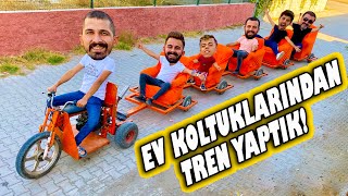 KOLTUKLARDAN TREN YAPTIK  TÜM ŞEHRİ GEZDİK [upl. by Lilly]