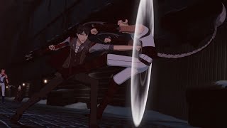 RWBY  Qrow Clover and Robyn vs Tyrian Full Fight Clip 1080p [upl. by Ahsitra837]