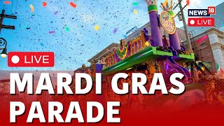 Mardi Gras 2024  Mardi Gras New Orleans  Mardi Gras Dance  Mardi Gras Parade Live  News18 Live [upl. by Torr397]