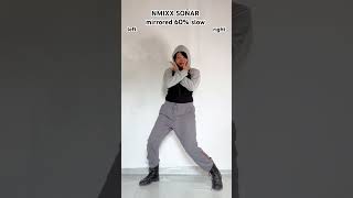 EASY NMIXX SOÑAR DANCE TUTORIAL MIRRORED AND SLOW  sonar nmixx dance tutorial shorts nmixx soñar [upl. by Marris]