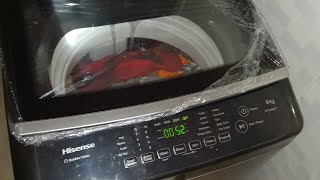 HOW TO USE A HISENSE AUTOMATIC 8KG TOP LOADER WASHING MACHINE WITHOUT RUNNING WATER washingmachine [upl. by Frayne]