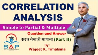 Partial and Multiple Correlation from Simple Correlation Question Answer [upl. by Onailerua]