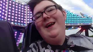 Newcastle hoppings funfair Michael Gallaghers twister face pov on ride 2024 [upl. by Obbard]