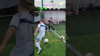 Attacker VS Defender guess attacker defender football soccer training asmr children [upl. by Croner149]