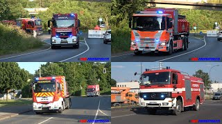 großer Waldbrand im Taunus  5 Hektar in Flammen Großalarm für Feuerwehren des RheinMainGebiets [upl. by Eniahs]