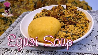 Egusi Soup Recipe  How To Make Egusi Soup Without Frying [upl. by Lebbie14]