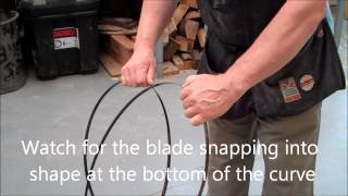 Band saw blade folding tutorial [upl. by Onitnas223]