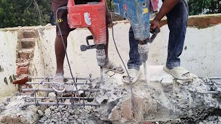 concrete beam demolition use 11kg demolition hamara machine West Bengal murshidabad [upl. by Naujed537]