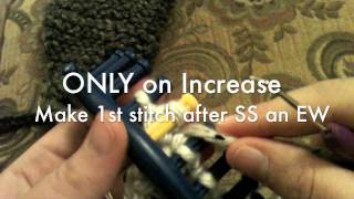 Increase by 1 and Half Stitch or Cleaner garter edge purl [upl. by Enneite]