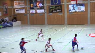 TuS Traunreut U12 Hallenmasters 2015 Spiel 4 1FC NürnbergFC Basel 21 [upl. by Morly]