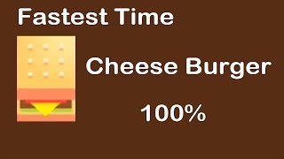 Paperio  100 Cheese Burger Fastest Time under 6 Mins [upl. by Adnimra6]