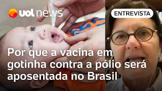 Vacina em gotinha contra a poliomelite é aposentada no Brasil médica pediatra explica mudança [upl. by Llenal620]