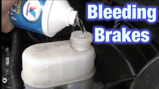 How to bleed your brakes Chevy Silverado Sierra flushing the brake system with new fluid Very Easy [upl. by Ahsienad263]