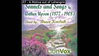 Sonnets and Songs by Arthur Upson read by Bruce Kachuk  Full Audio Book [upl. by Charley]