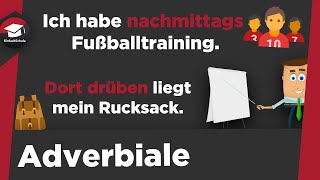 Adverbiale Bestimmungen einfach erklärt  Erklärung Beispiele  Unterschied zu Adverbien erklärt [upl. by Yruama]