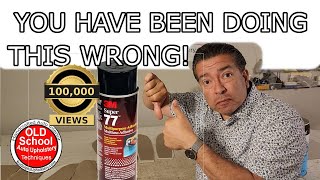 You have been doing this wrong 3M spray can glue adhesive [upl. by Econah18]