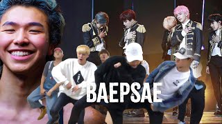 BTS Baepsae Song amp Live Performance Reaction [upl. by Nojed]