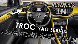 VW TROC SERVİS UYARISI SİLME  BAKIM ARALIĞI SIFIRLAMA [upl. by Drida]