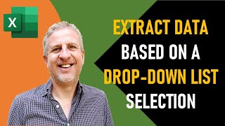 Extract Data Based on a Drop Down List Selection in Excel  Filter Data With Drop Down List Excel [upl. by Kostival909]