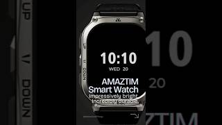 AMAZTIM Smart Watch – 60Day Battery 5ATM Waterproof Military Grade AMOLED Display Call Support [upl. by Ybeloc]