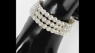 Pearl Wrist Corsage Bracelet [upl. by Pickar643]