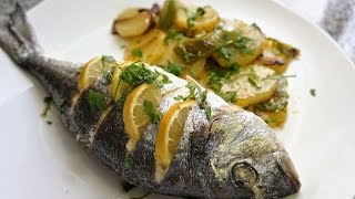 Dorada al horno  Receta de pescado [upl. by Guadalupe364]