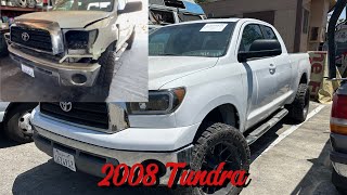 Rebuilding a wrecked 2008 Toyota Tundra [upl. by Annovad]