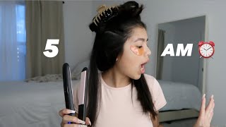 stressful first day of school grwm JUNIOR YEAR [upl. by Tjon]