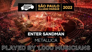 Enter Sandman Metallica with 1000 musicians  São Paulo 2022 [upl. by Mckenzie]