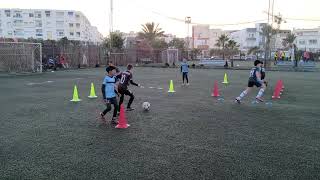 8 Coordination skipping agility passing and shooting training receiving contrôle orienté U10 U9 U8 [upl. by Jania]