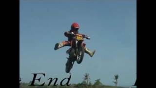 Ktm 65cc Huge triple jump 60 ft 18 mt [upl. by Luapnhoj492]