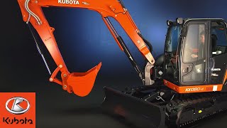 Unleashing Power and Precision Explore Kubotas Premier 8ton Utility Excavator the KX080 [upl. by Mahseh]