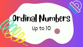 Ordinal NumbersChildren Educational Videos 🌼 [upl. by Annaik746]