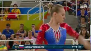 Daria Spiridonova RUS Qual BB Olympics Rio 2016 [upl. by Hayifas603]