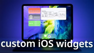 Build your own CUSTOM iOS widgets directly on your iPad or iPhone [upl. by Akapol]