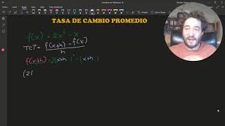 Tasa de Cambio Promedio  Ejercicio resuelto [upl. by Tamiko]