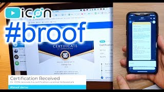 ICON ICX broof Blockchain Based Certificate Issuance Service Full Demo [upl. by Ellienad]