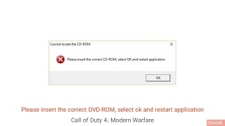 Please insert the correct DVD ROM select OK and restart application [upl. by Robbert]