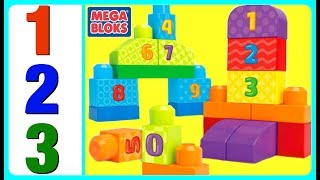 Mega Bloks 123 Count Mega Bloks Learn How To Count 1 2 3 Fun Video For Babies Kids Toddlers [upl. by Enegue]