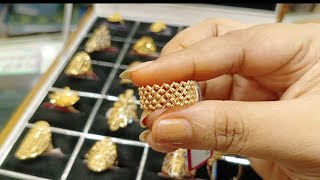 gold finger ring and design ❤️ gold price vlog shopping [upl. by Nirhtak16]