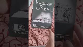 interpretation of statutes  book review for law students lawselawyertak asmitarupwate [upl. by Akyssej]