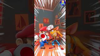 Funny Toad Get Pranks by Super Mario shorts shortsfunny gamememe pargame [upl. by Feigin982]