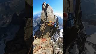 difficult MOMENTS on the Brouillard RIDGE⚠️ daniarnoldalpinist In the video deniseuri snow [upl. by Beatty]