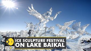 Ice sculpture festival on the worlds largest Lake Baikal  World Latest English News  WION [upl. by Ingar745]