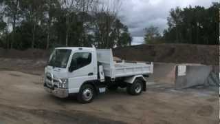 Mitsubishi Fuso Canter Tipper truck video review  NewTruckSearchcomau [upl. by Haggai]