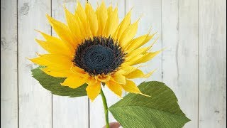 Como hacer flores de papel Girasoles Super faciles y rapidas  DIY Manualidades 22 [upl. by Bernat955]