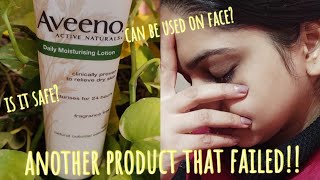 Aveeno daily moisturising lotion reviewdont use it on your face [upl. by Latsryk]