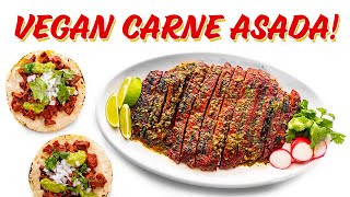 Vegan CARNE ASADA Made with Seitan [upl. by Dusza]